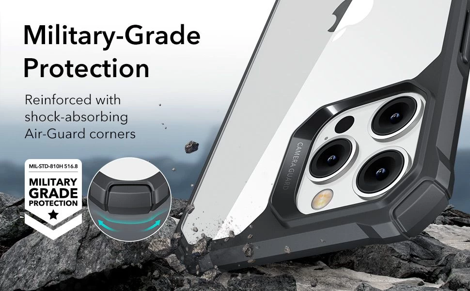 Apple iPhone 14 Pro ümbris läbipaistev hall ESR AIR ARMOR