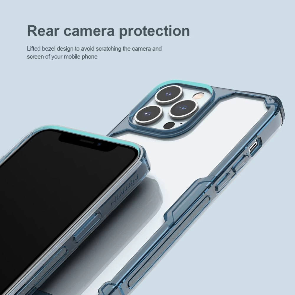 Apple iPhone 14 Pro ümbris läbipaistev sinine Nillkin TPU 