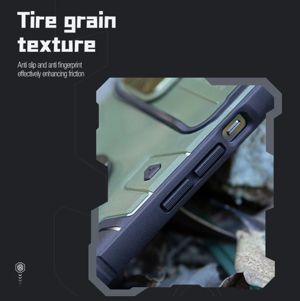 Apple iPhone 14 Pro ümbris must Nillkin CamShield Armor Magnetic