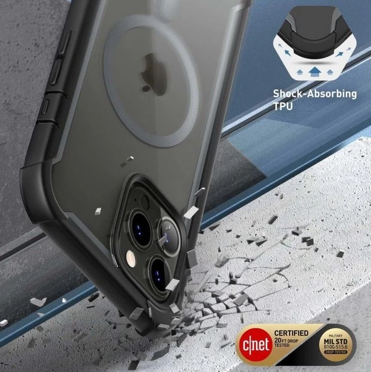 Apple iPhone 14 Pro ümbris must SUPCASE IBLSN ARES MAG MAGSAFE