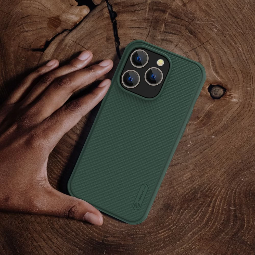 Apple iPhone 14 Pro чехол зеленый Nillkin Super Frosted Shield