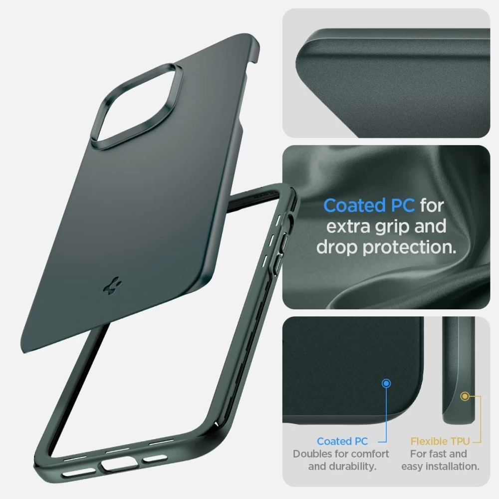 Apple iPhone 14 Pro case green SPIGEN THIN FIT