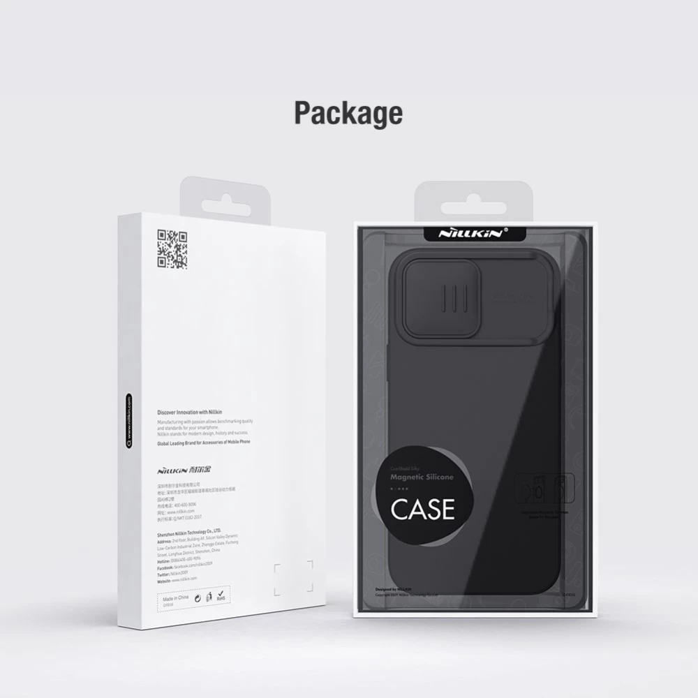 Apple iPhone 14 Pro case green Nillkin CamShield Silky Magnetic Silicone