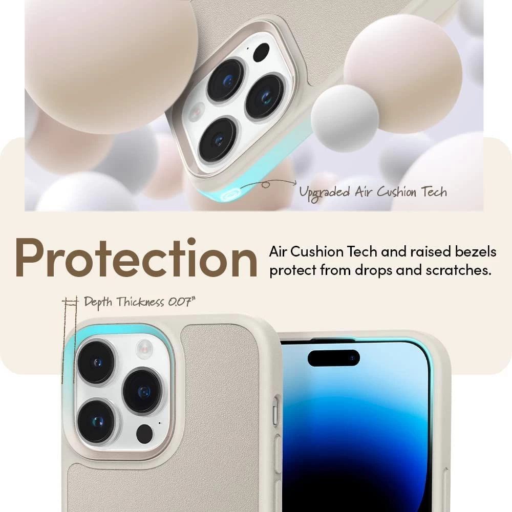 Apple iPhone 14 Pro dėklas baltas SPIGEN CYRILL KAJUK MAG MAGSAFE