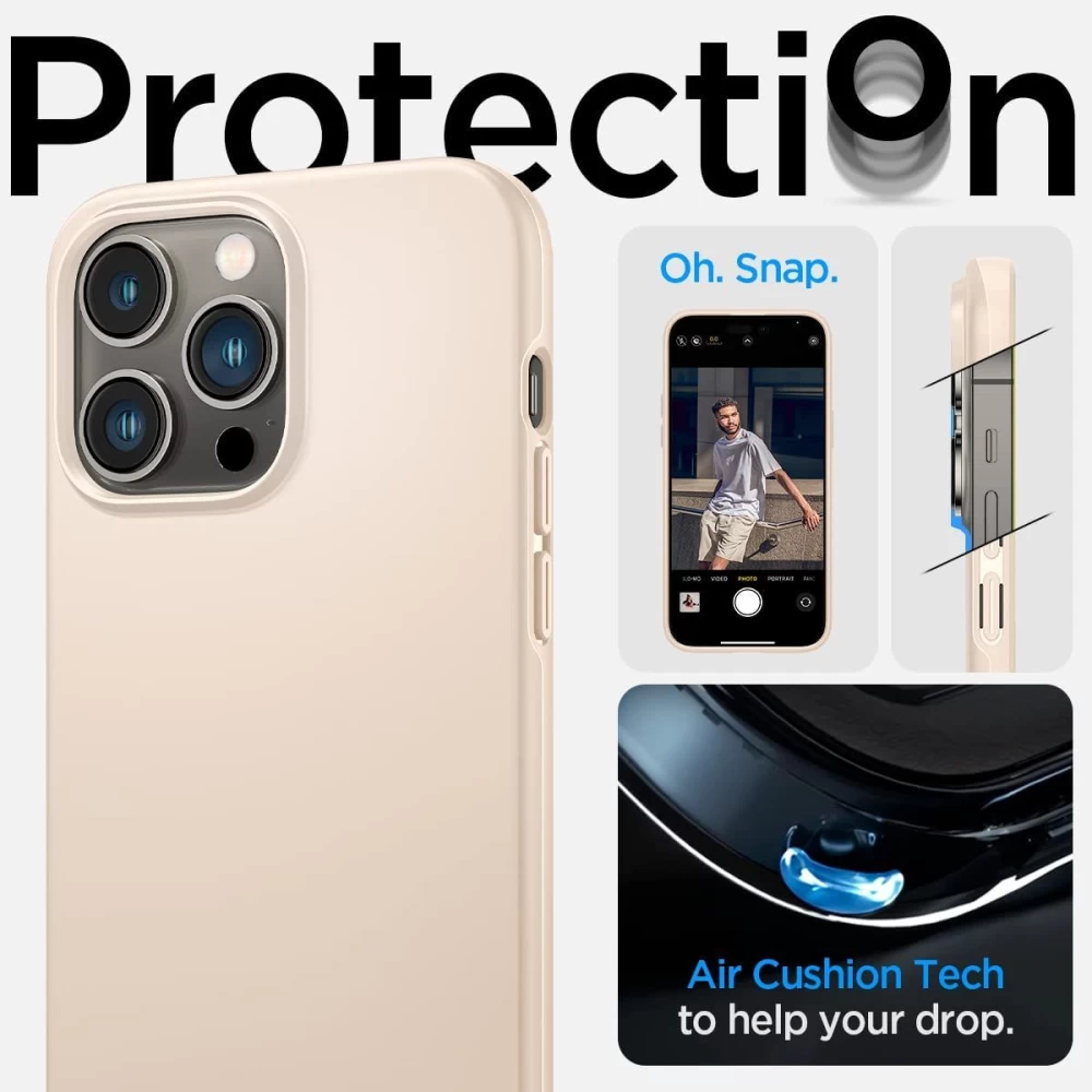 Apple iPhone 14 Pro case ivory white SPIGEN THIN FIT