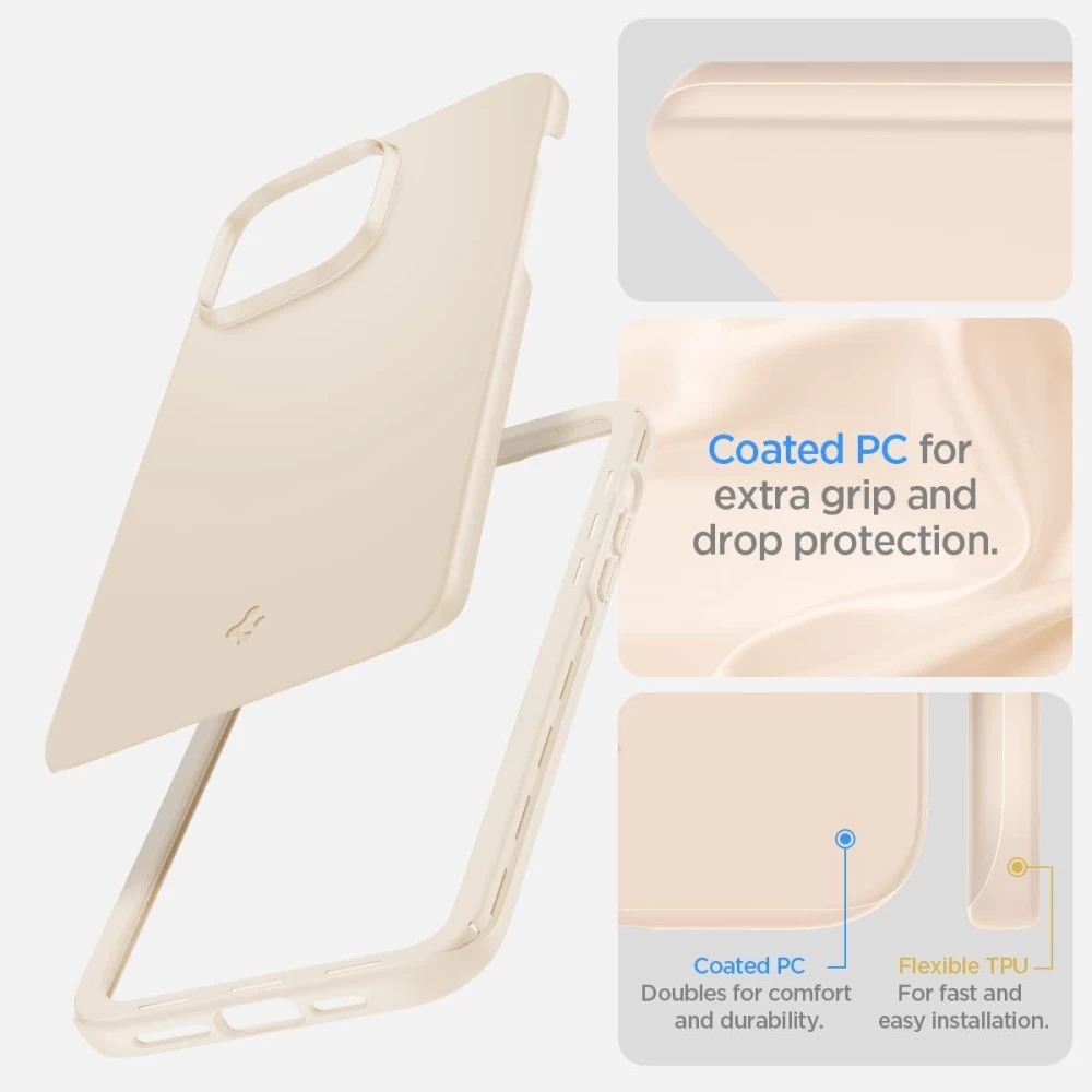 Apple iPhone 14 Pro case ivory white SPIGEN THIN FIT