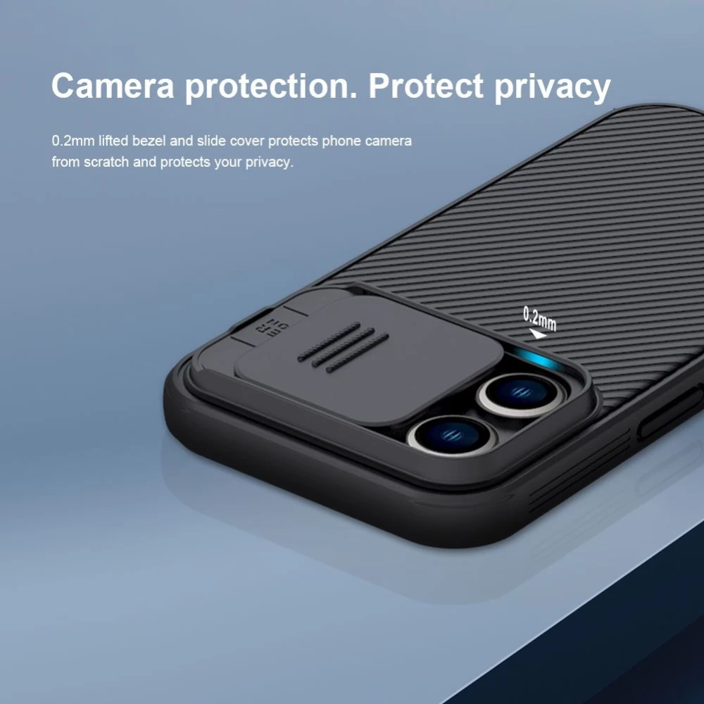 Apple iPhone 14 Pro чехол синий Nillkin CamShield