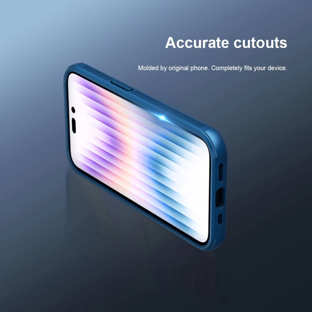 Apple iPhone 14 Pro чехол синий Nillkin CamShield