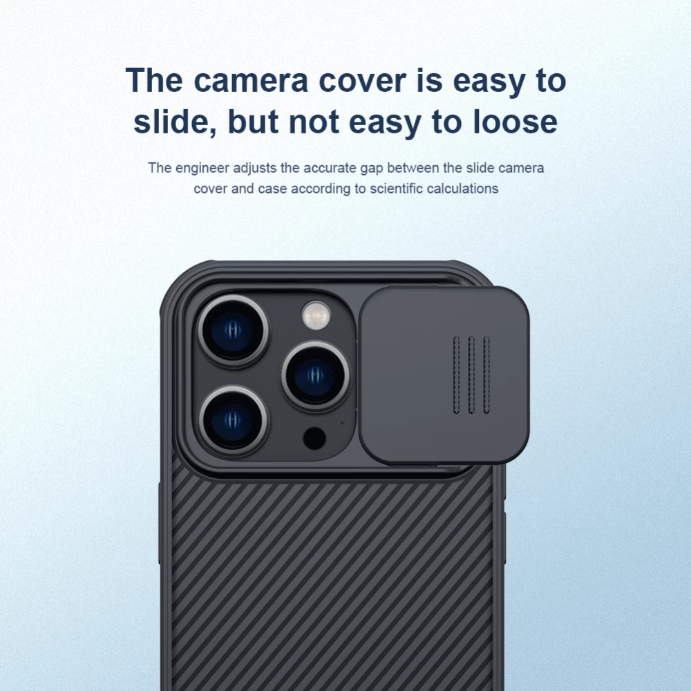 Apple iPhone 14 Pro чехол синий Nillkin CamShield