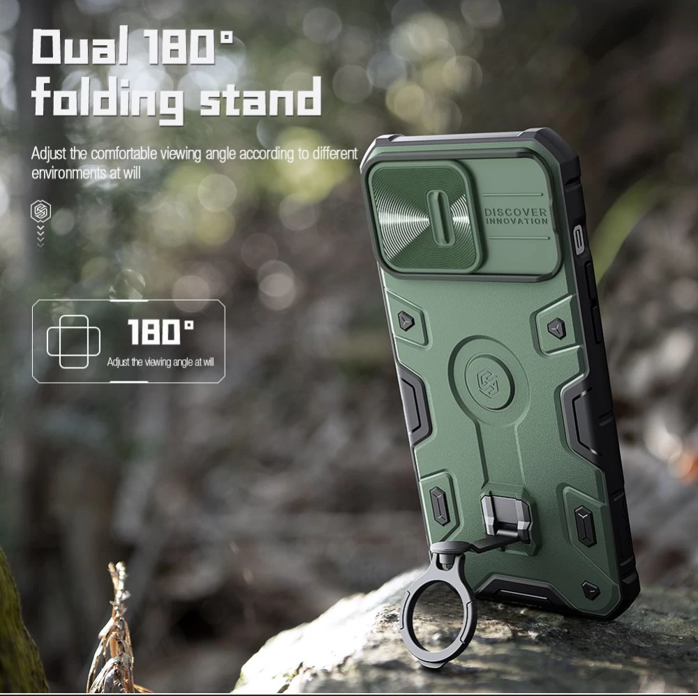 Apple iPhone 14 Pro ümbris sinine Nillkin CamShield Armor