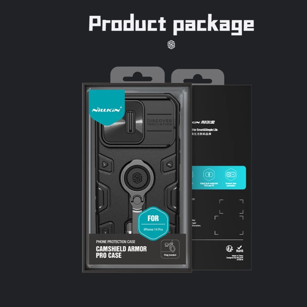 Apple iPhone 14 Pro ümbris sinine Nillkin CamShield Armor