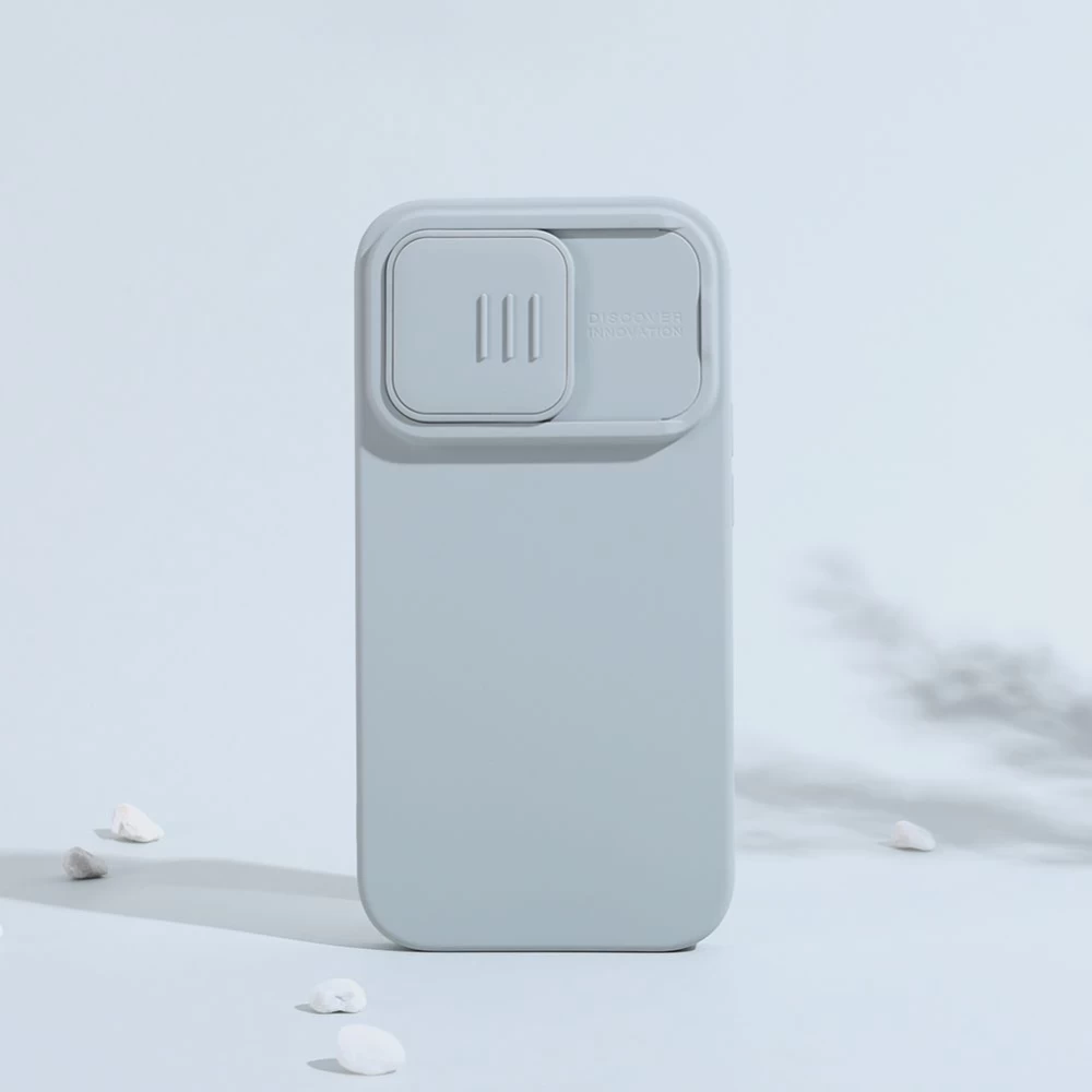 Apple iPhone 14 Pro ümbris sinine Nillkin CamShield Silky Magnetic Silicon