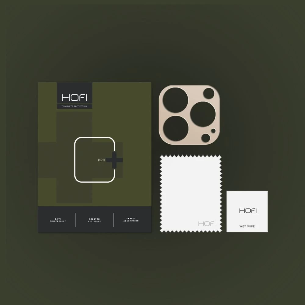 Apple iPhone 14 Pro защитное стекло золотой HOFI ALUCAM PRO+