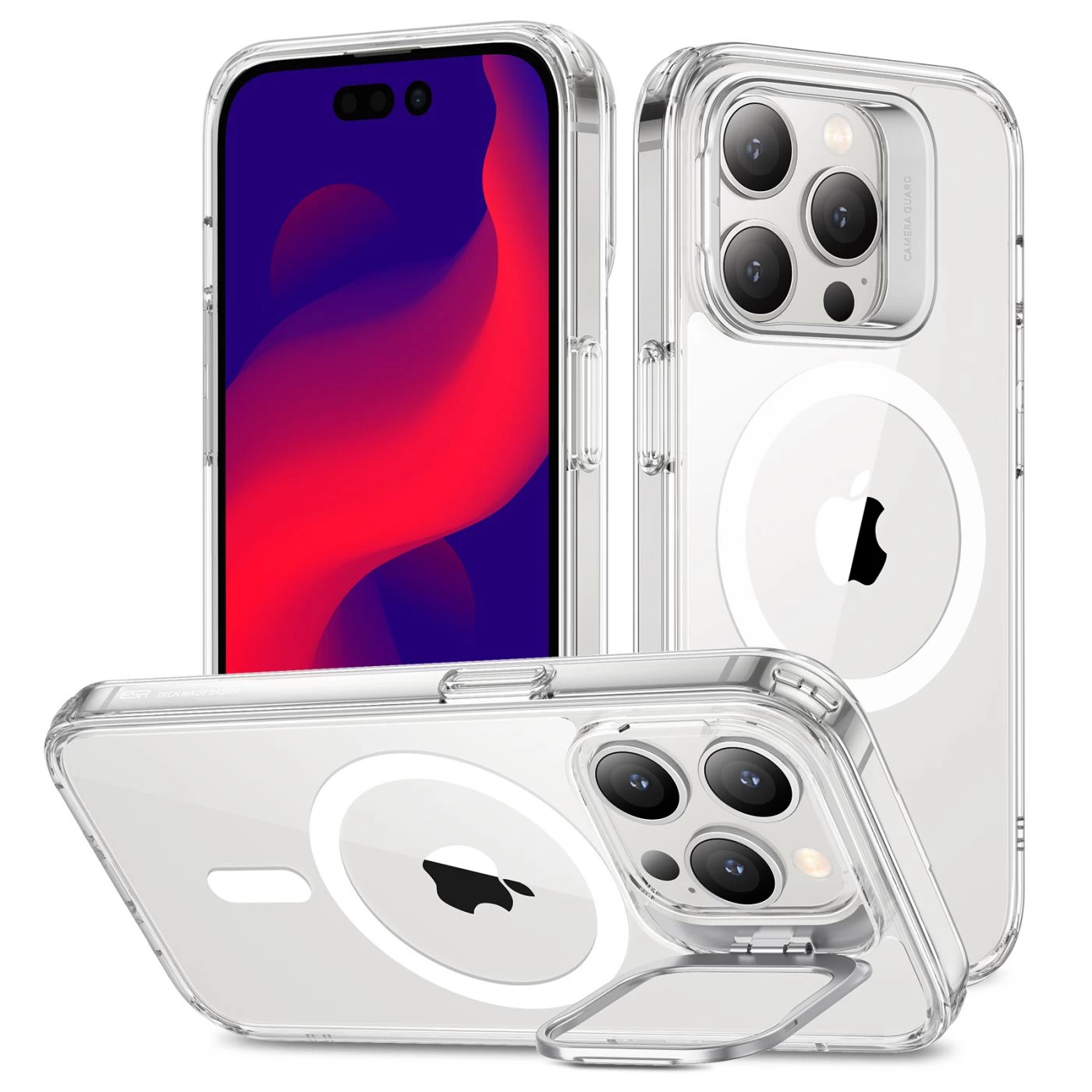 Apple iPhone 14 Pro ümbris läbipaistev ESR CLASSIC KICKSTAND HALOLOCK MAGSAFE