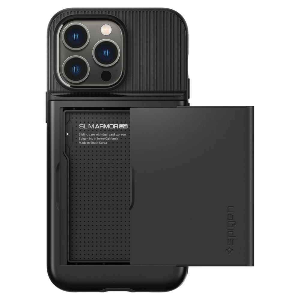 Apple iPhone 14 Pro ümbris must SPIGEN SLIM ARMOR CS