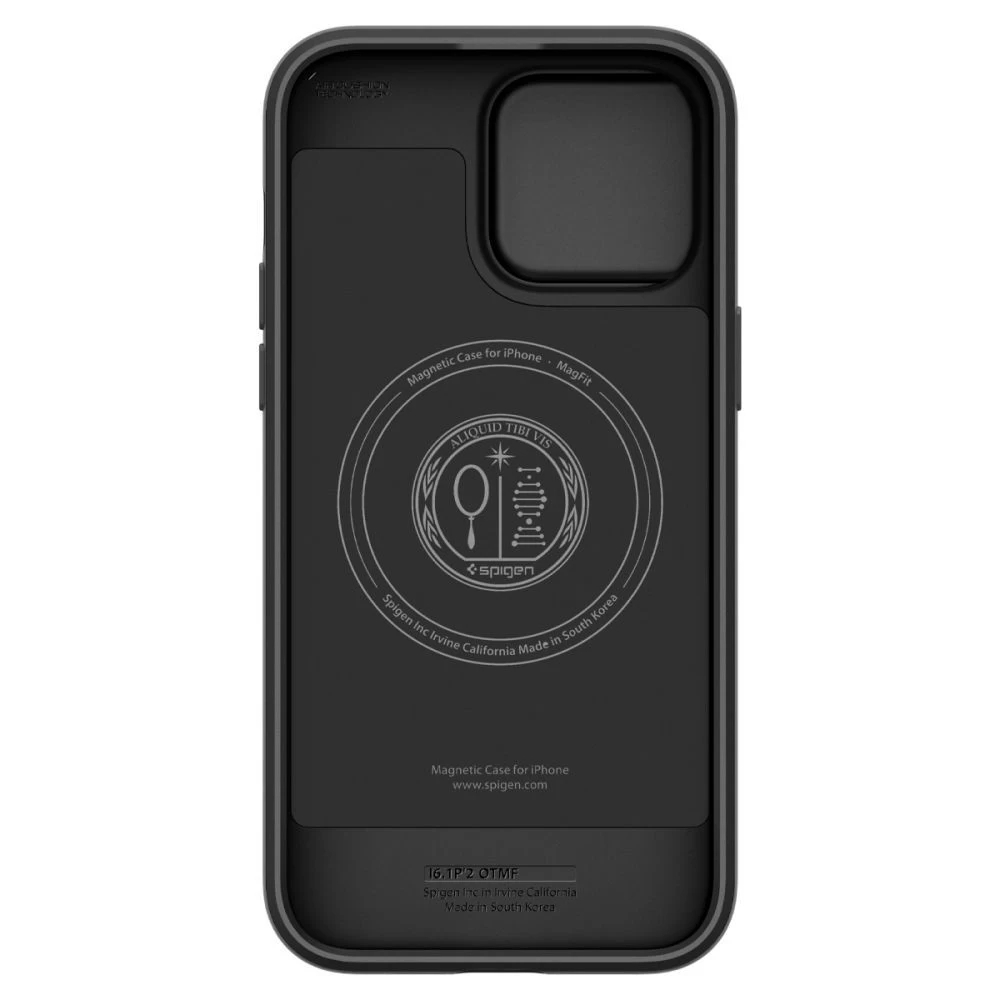 Apple iPhone 14 Pro ümbris must SPIGEN OPTIK ARMOR MAG MAGSAFE