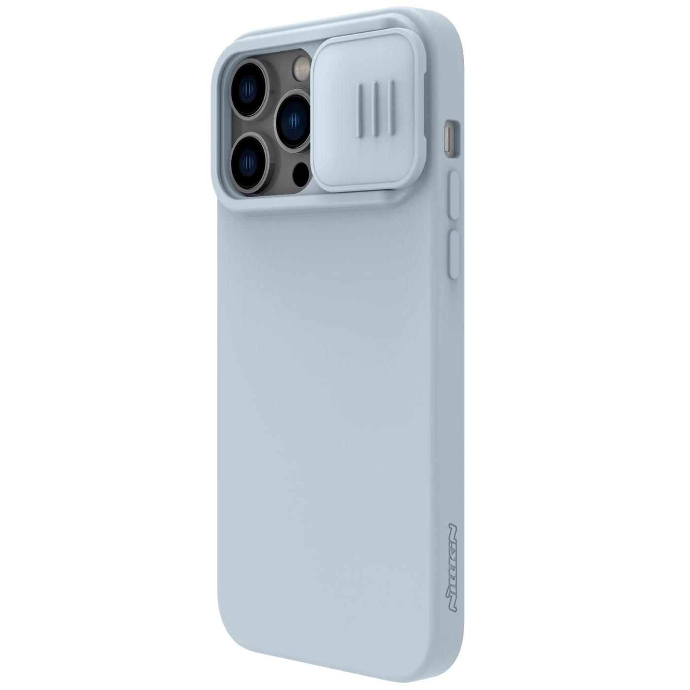 Apple iPhone 14 Pro case gray Nillkin CamShield Silky Magnetic Silicone