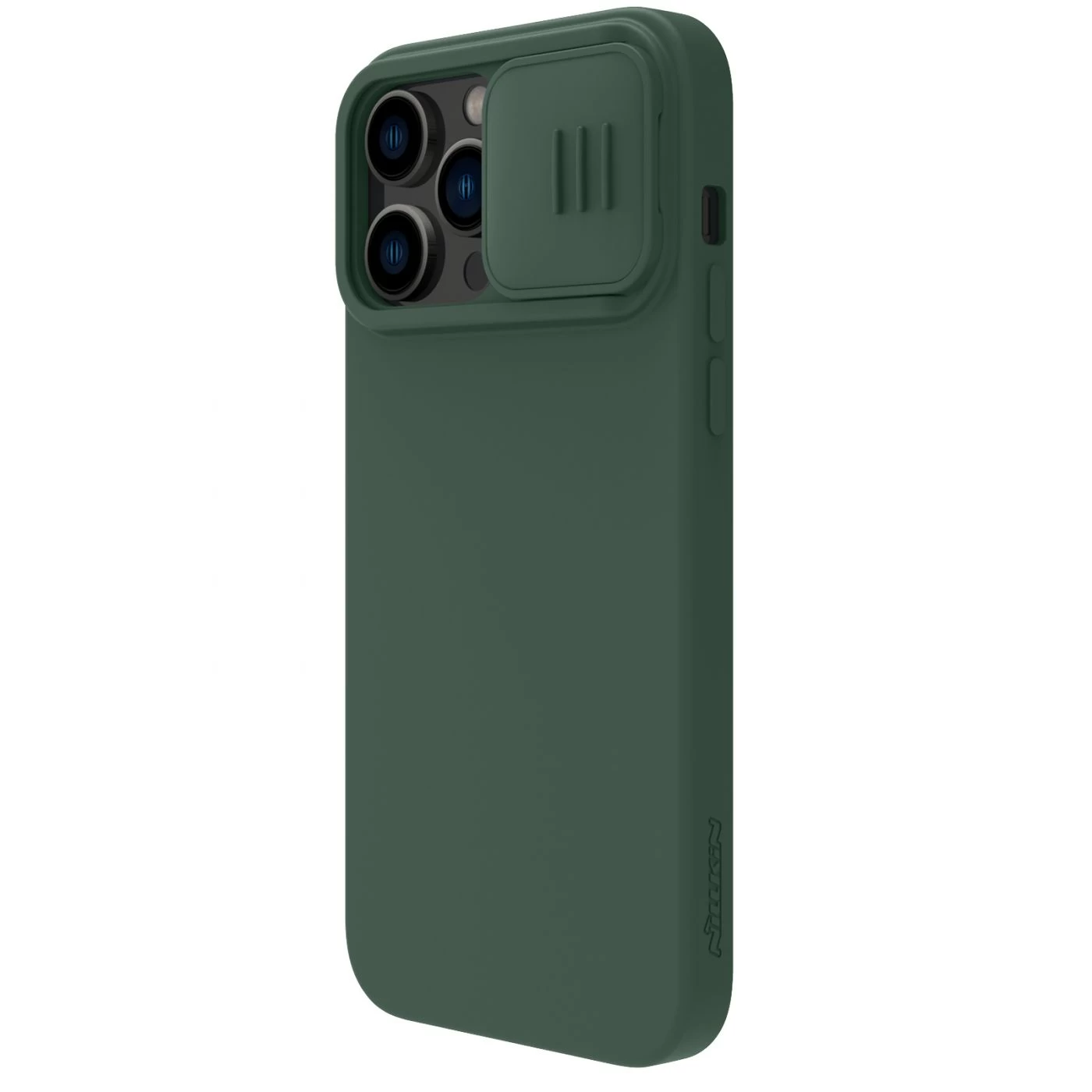 Apple iPhone 14 Pro case green Nillkin CamShield Silky Magnetic Silicone