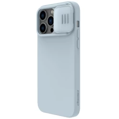 Apple iPhone 14 Pro case gray Nillkin CamShield Silky Magnetic Silicone
