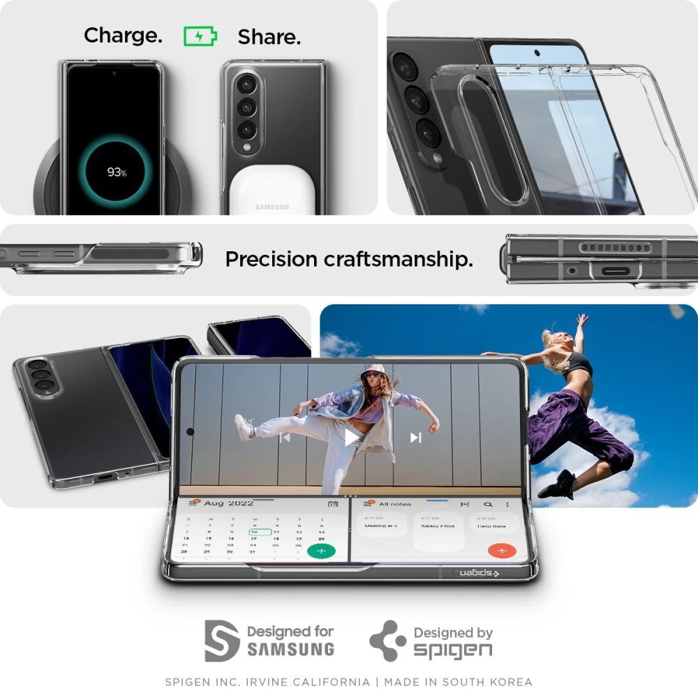 Samsung Galaxy Z Fold 4 5G ümbris läbipaistev SPIGEN Airskin