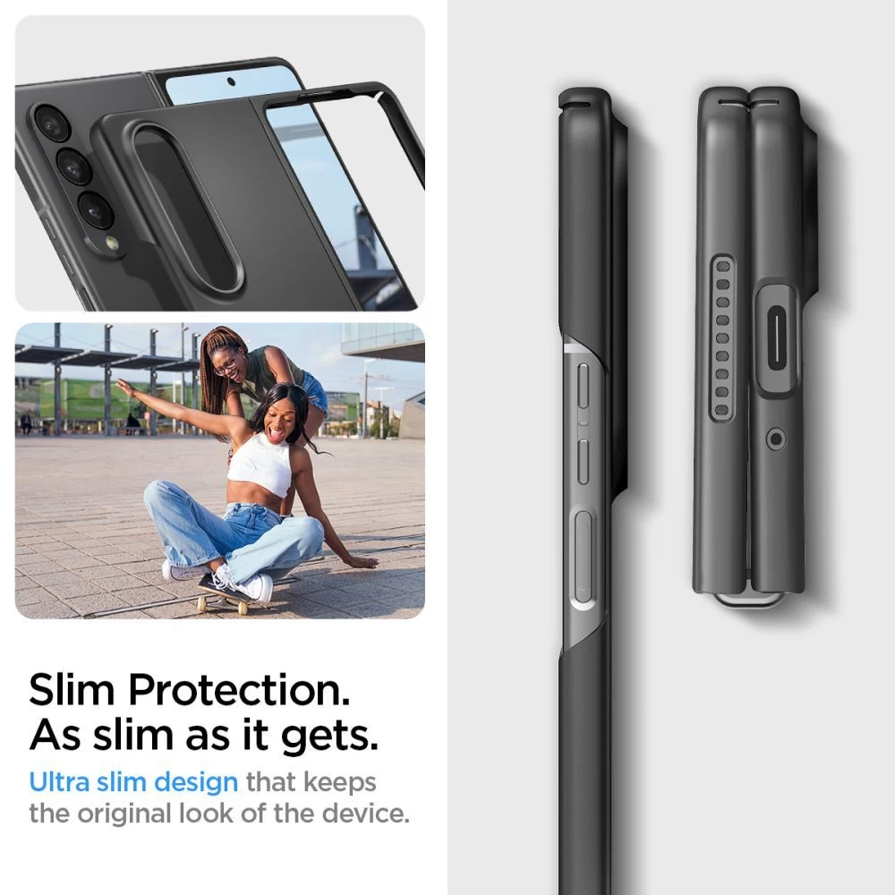 Samsung Galaxy Z Fold 4 5G ümbris must SPIGEN Airskin