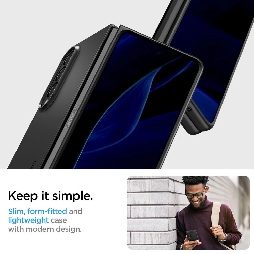 Samsung Galaxy Z Fold 4 5G ümbris must SPIGEN Airskin