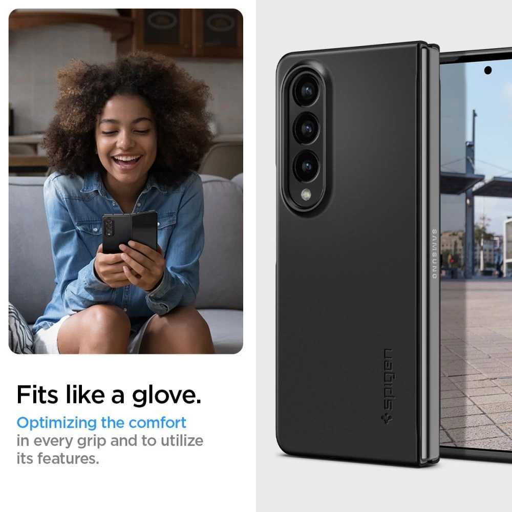 Samsung Galaxy Z Fold 4 5G ümbris must SPIGEN Airskin