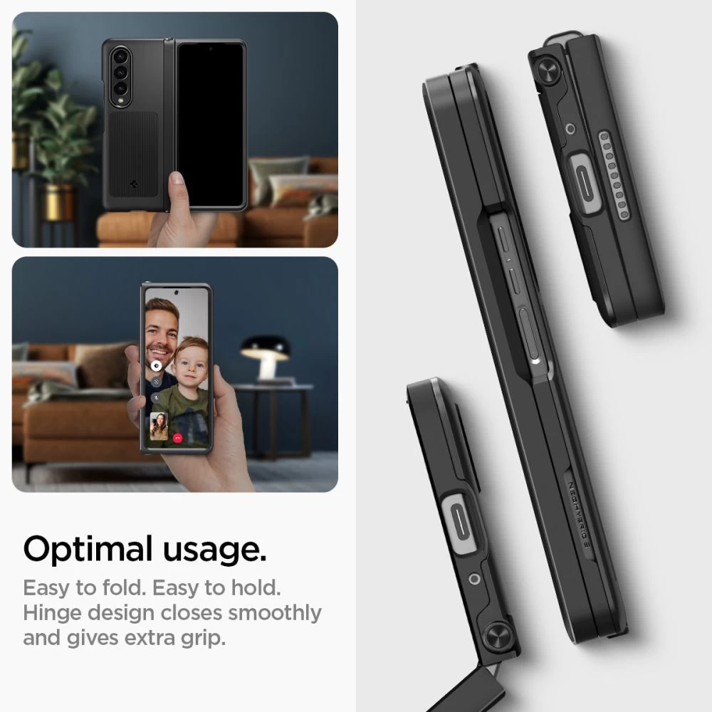 Samsung Galaxy Z Fold 4 5G case black SPIGEN NEO HYBRID S