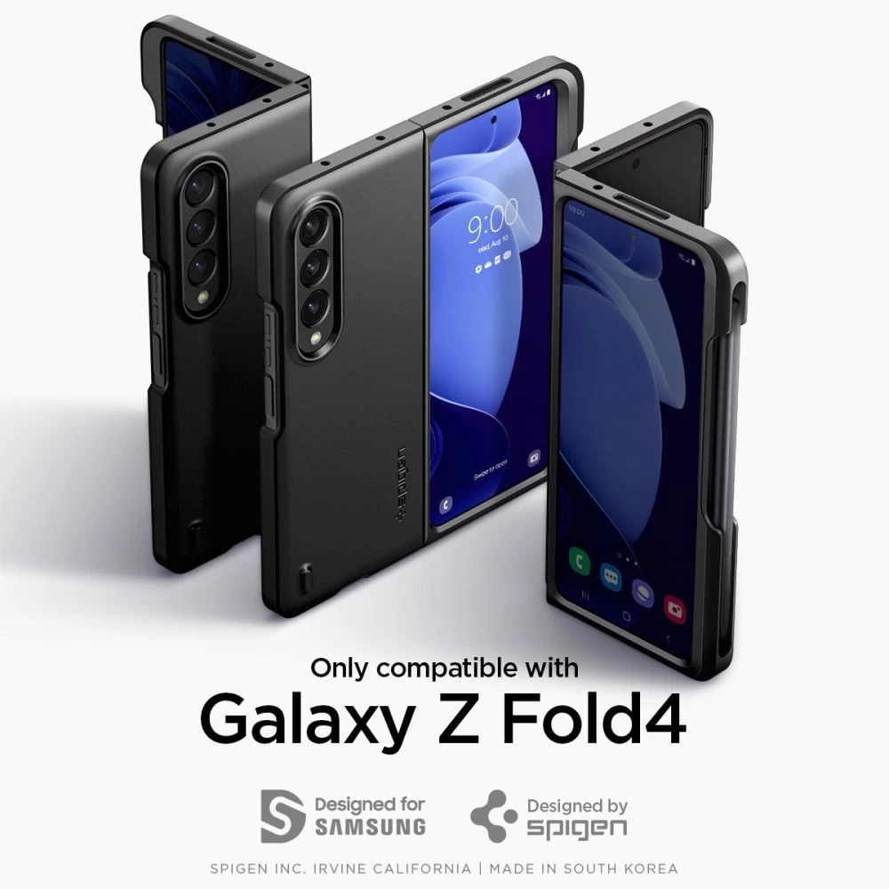 Samsung Galaxy Z Fold 4 5G ümbris must SPIGEN THIN FIT PEN