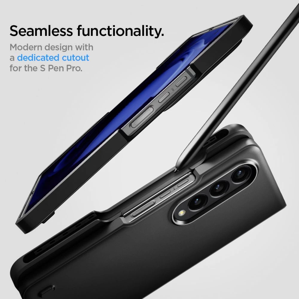 Samsung Galaxy Z Fold 4 5G ümbris must SPIGEN THIN FIT PEN