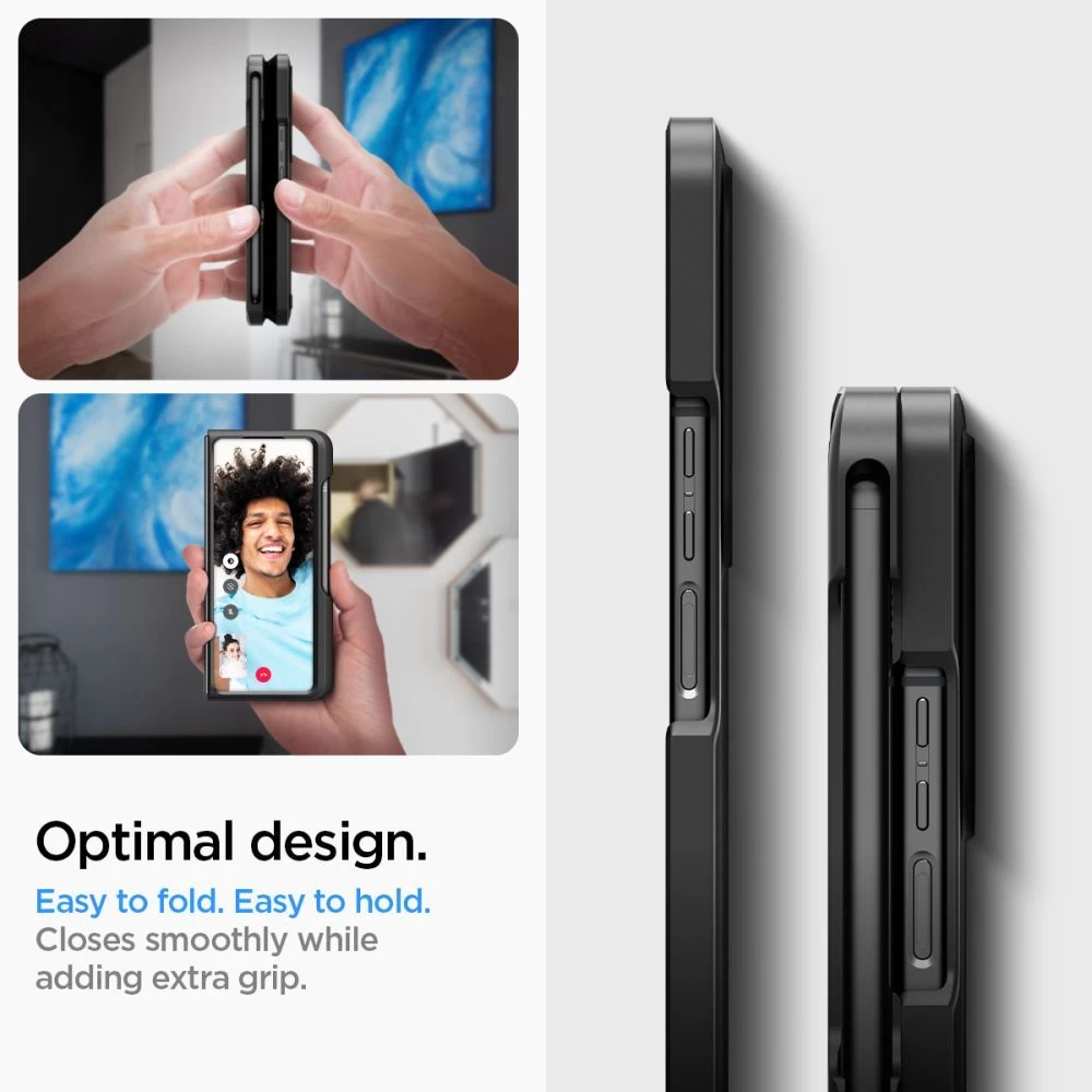 Samsung Galaxy Z Fold 4 5G ümbris must SPIGEN THIN FIT PEN