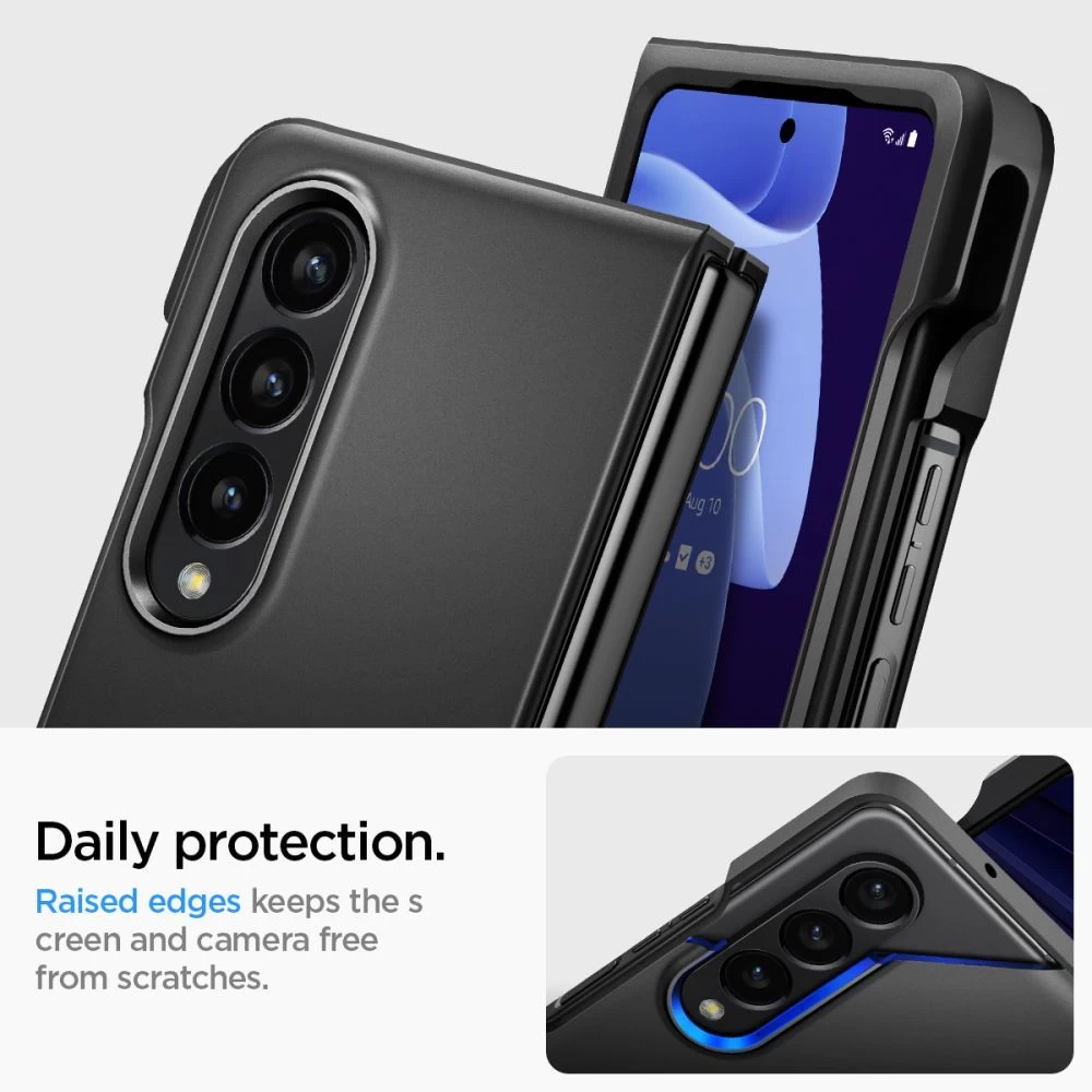 Samsung Galaxy Z Fold 4 5G ümbris must SPIGEN THIN FIT PEN