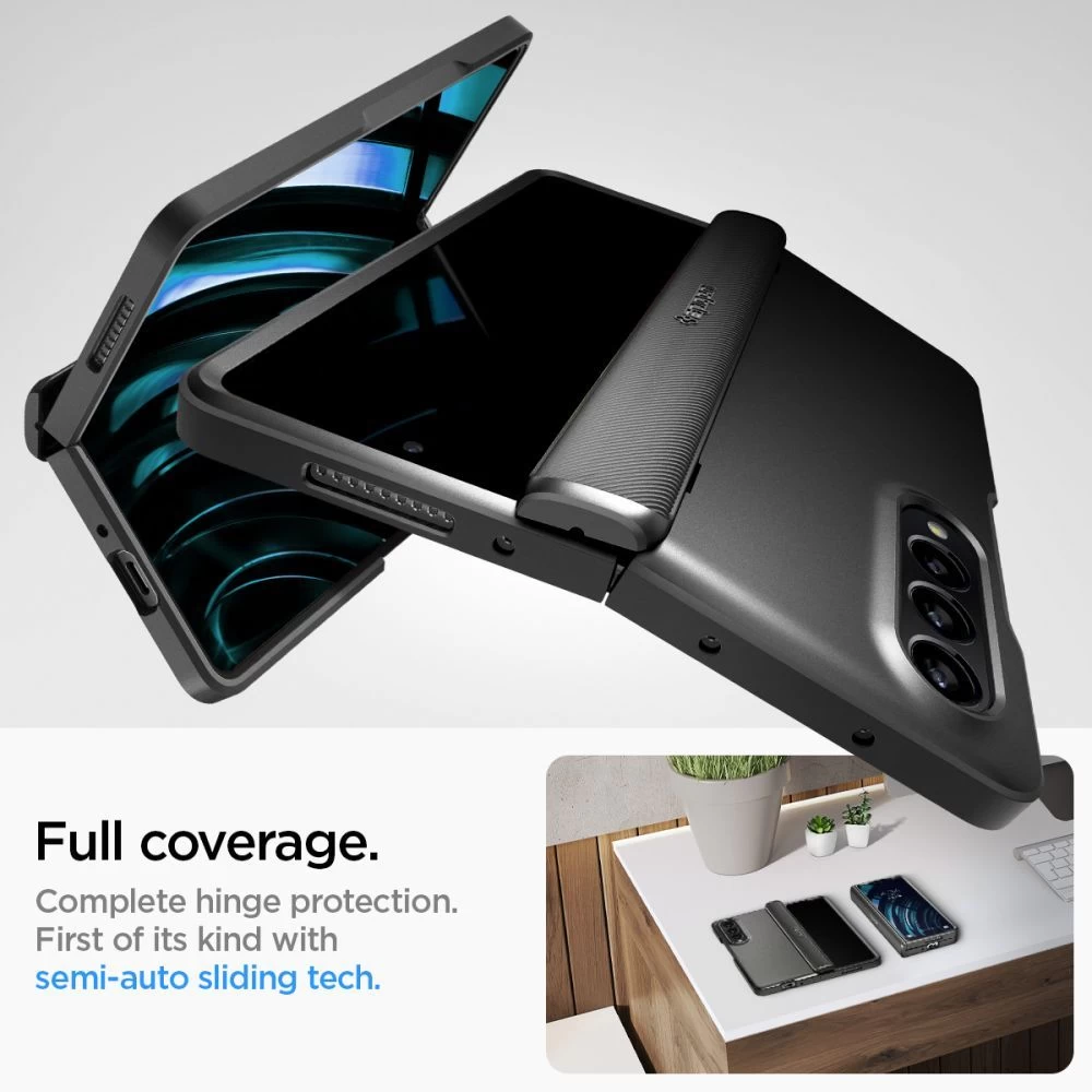 Samsung Galaxy Z Fold 4 5G ümbris must SPIGEN SLIM ARMOR PRO