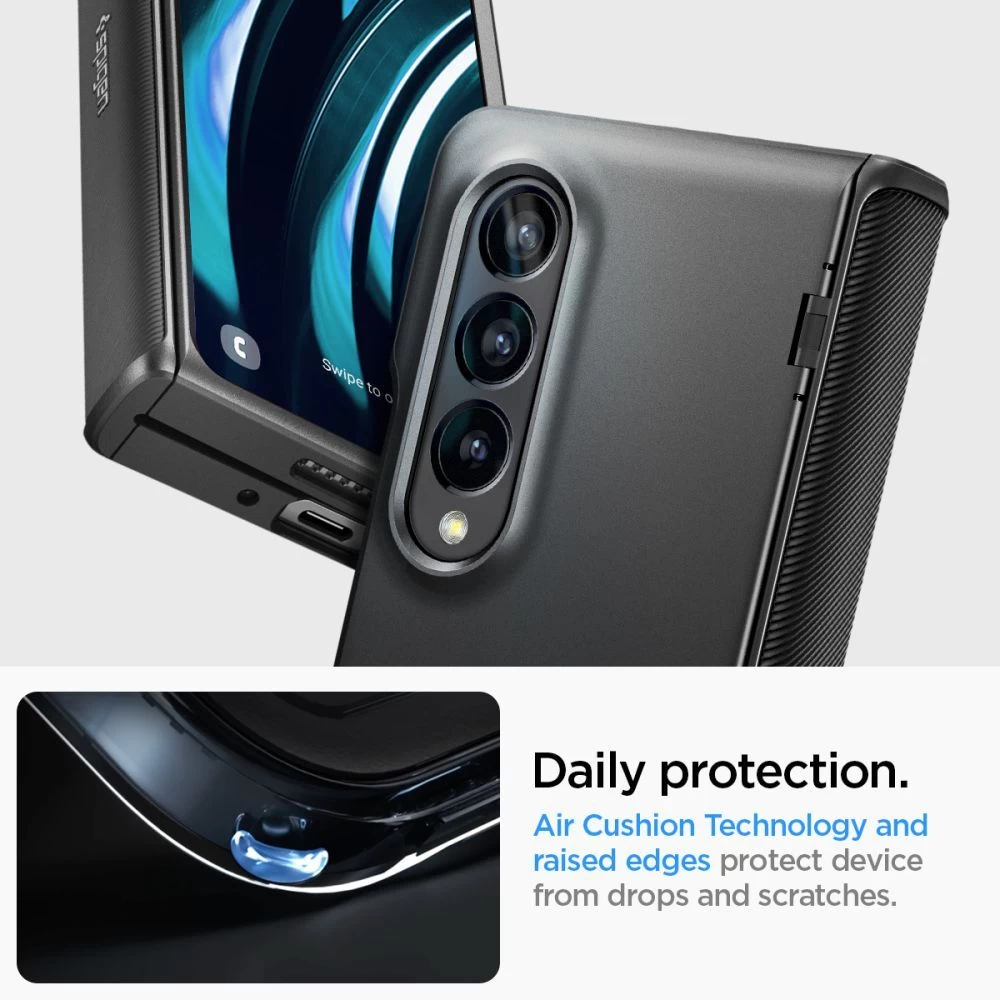 Samsung Galaxy Z Fold 4 5G ümbris must SPIGEN SLIM ARMOR PRO