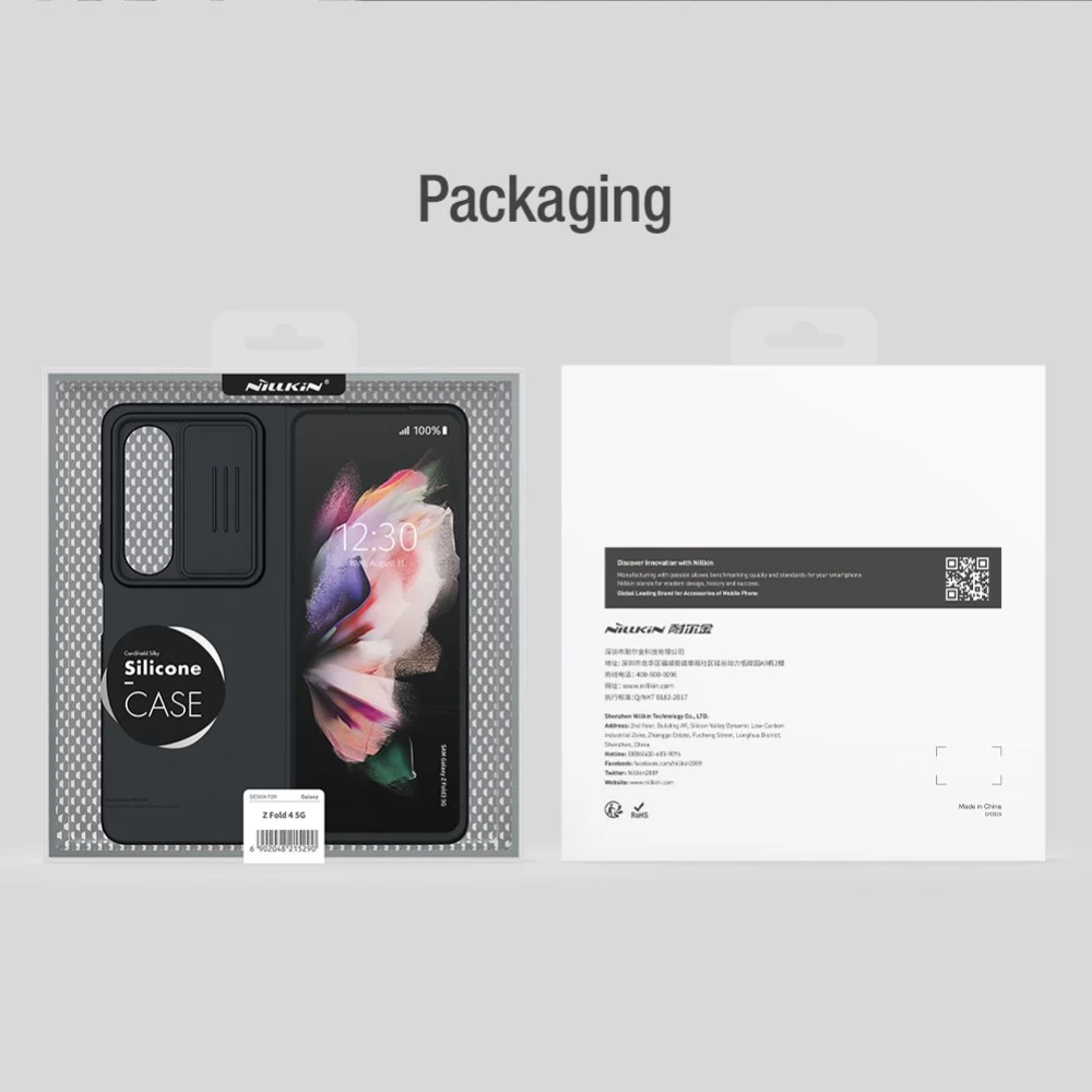 Samsung Galaxy Z Fold 4 5G ümbris roheline Nillkin CamShield Silky Silicon