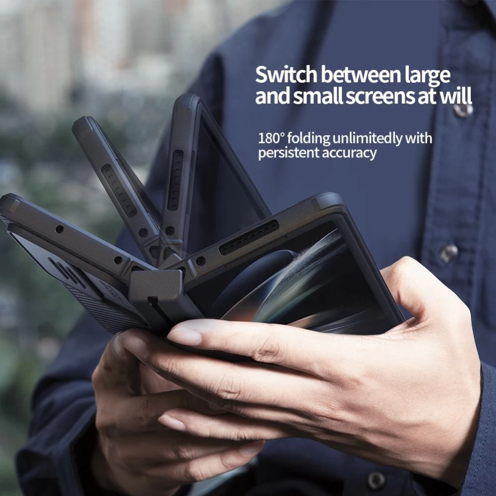 Samsung Galaxy Z Fold 4 5G ümbris sinine NILLKIN CAMSHIELD PRO (General version)