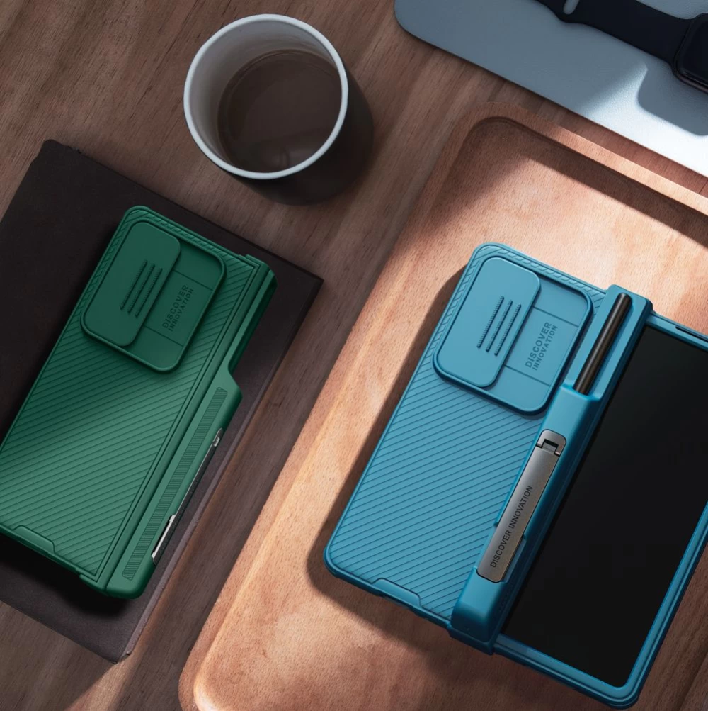 Samsung Galaxy Z Fold 4 5G ümbris sinine NILLKIN CAMSHIELD PRO (Set version)