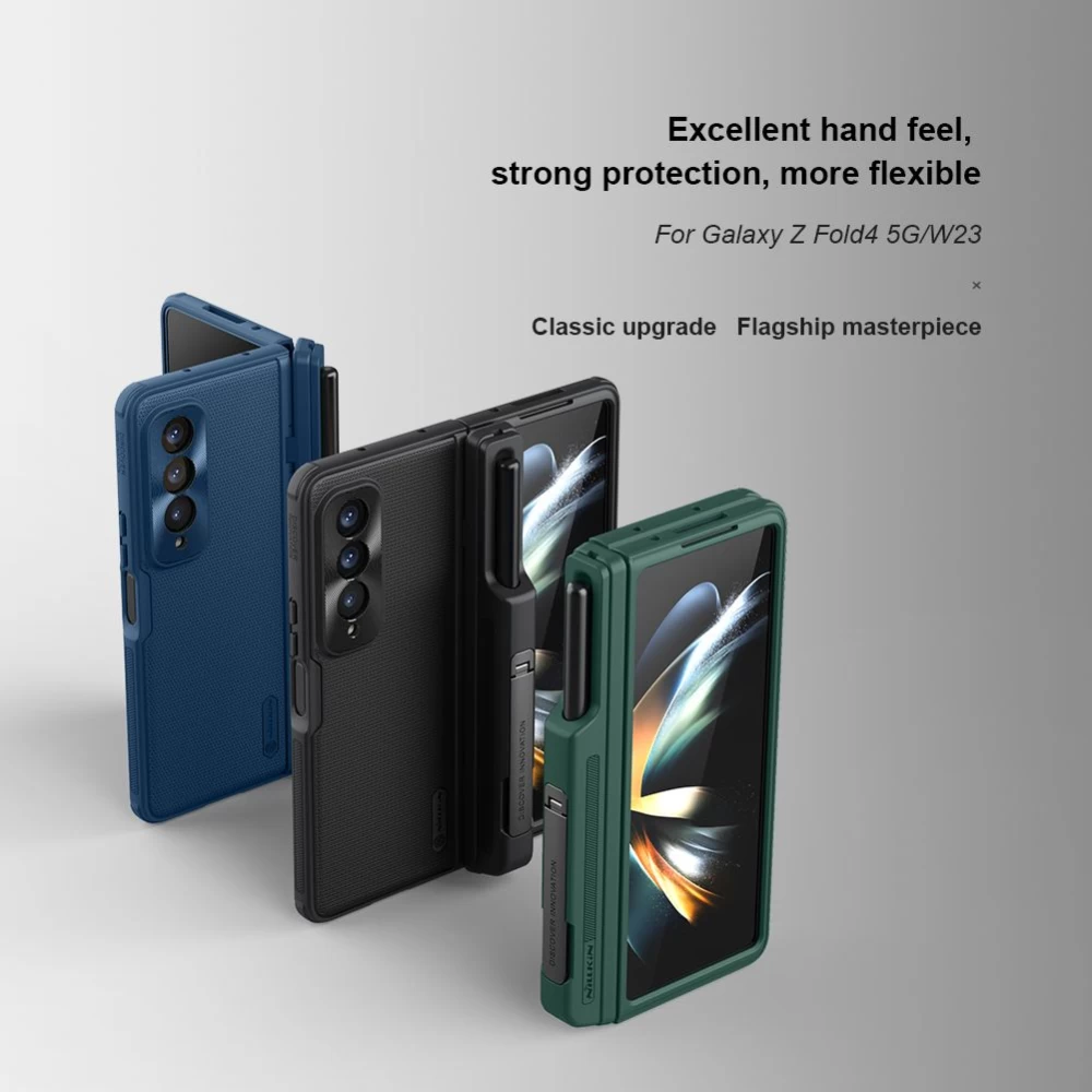 Samsung Galaxy Z Fold 4 5G ümbris sinine NILLKIN SUPER FROSTED SHIELD