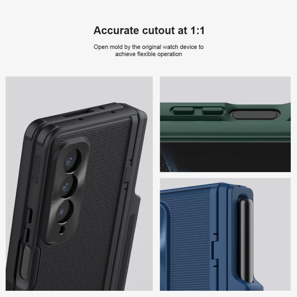 Samsung Galaxy Z Fold 4 5G ümbris sinine NILLKIN SUPER FROSTED SHIELD