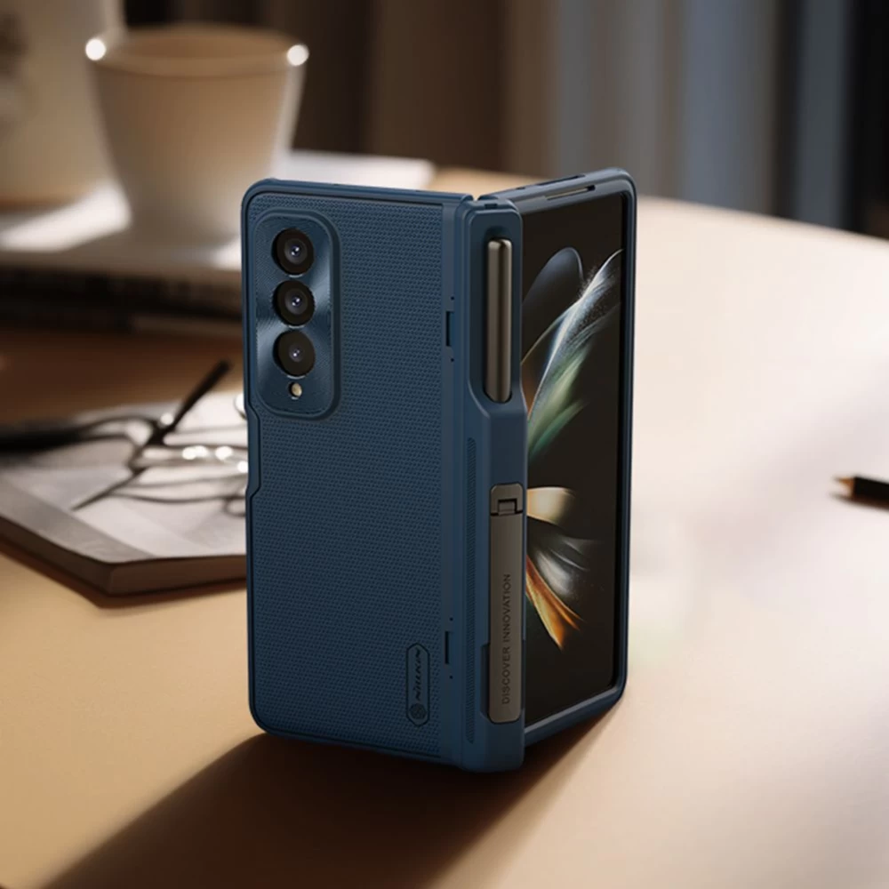 Samsung Galaxy Z Fold 4 5G ümbris sinine NILLKIN SUPER FROSTED SHIELD
