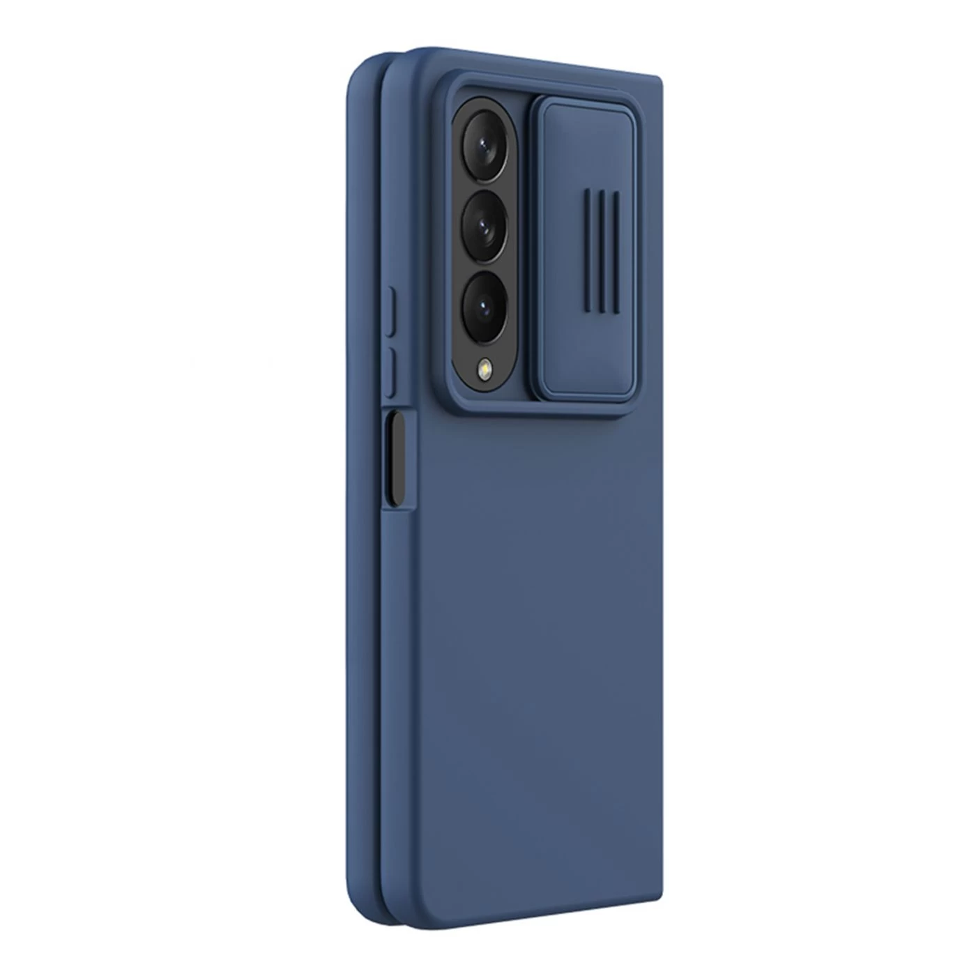 Samsung Galaxy Z Fold 4 5G ümbris sinine Nillkin CamShield Silky Silicon
