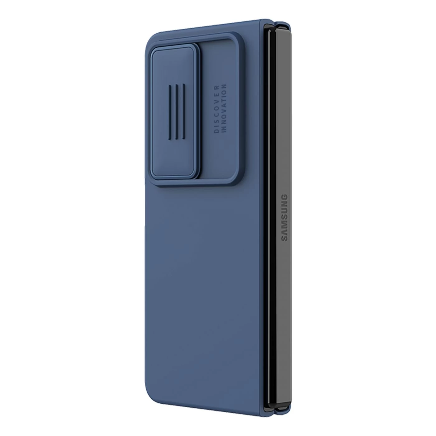 Samsung Galaxy Z Fold 4 5G ümbris sinine Nillkin CamShield Silky Silicon