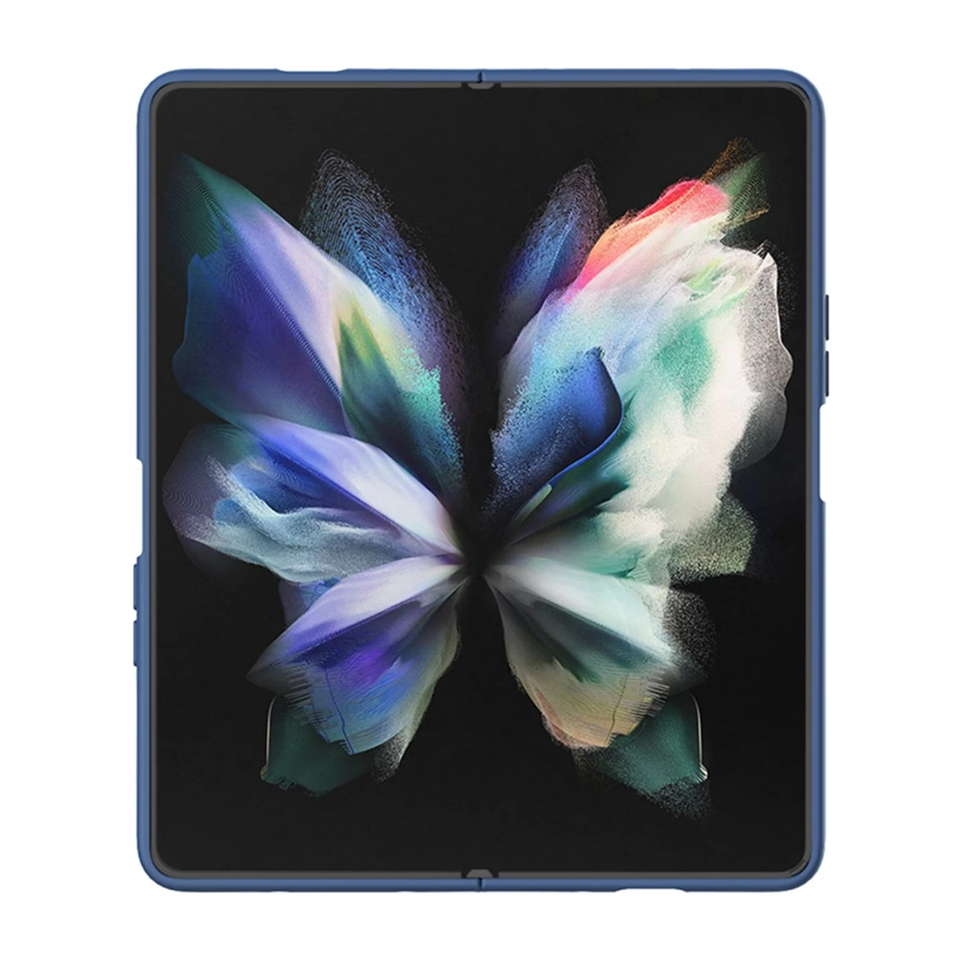 Samsung Galaxy Z Fold 4 5G ümbris sinine Nillkin CamShield Silky Silicon
