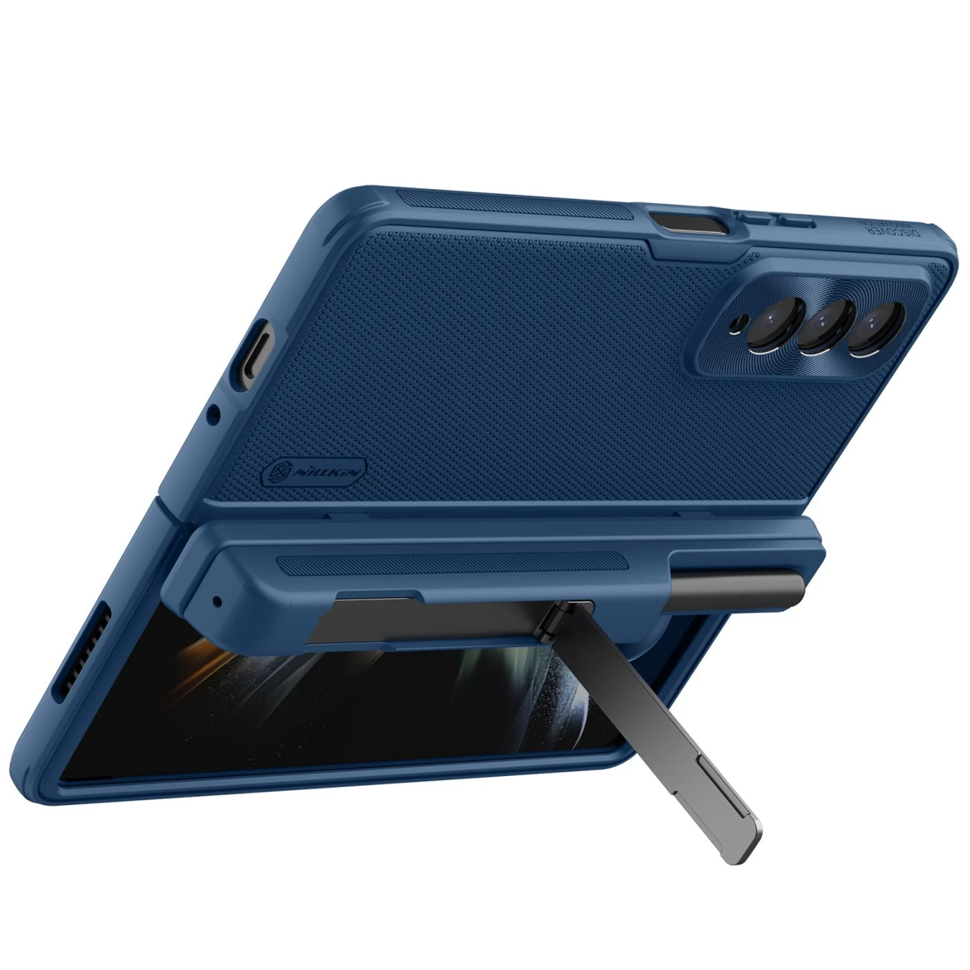 Samsung Galaxy Z Fold 4 5G ümbris sinine NILLKIN SUPER FROSTED SHIELD