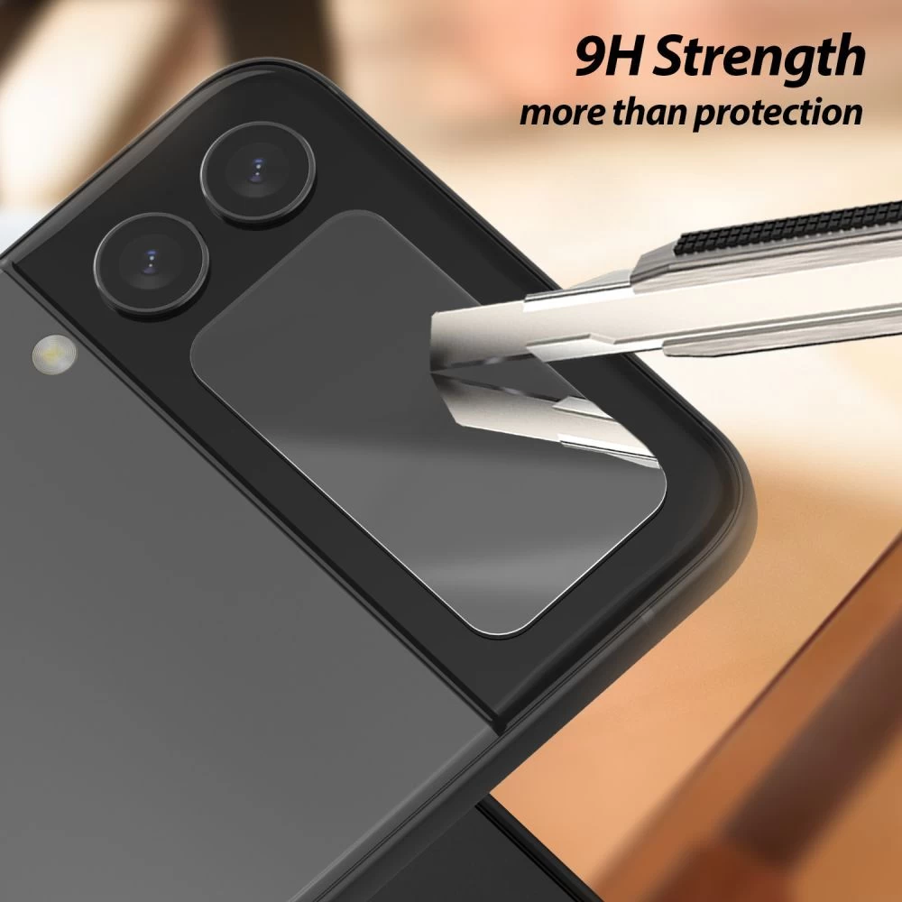 Samsung Galaxy Z Flip 4 5G Tempered glass  WHITESTONE EZ Glass (2-pack)