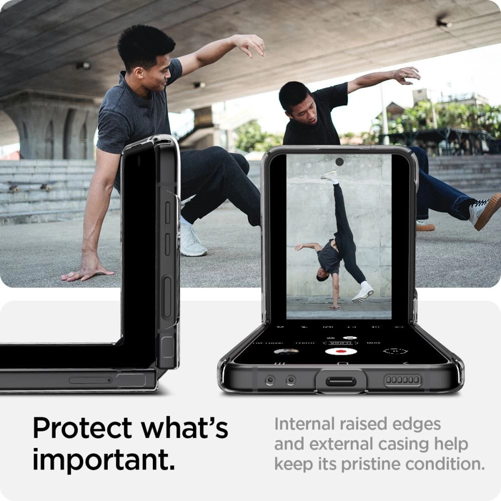 Samsung Galaxy Z Flip 4 5G skal transparent SPIGEN Airskin