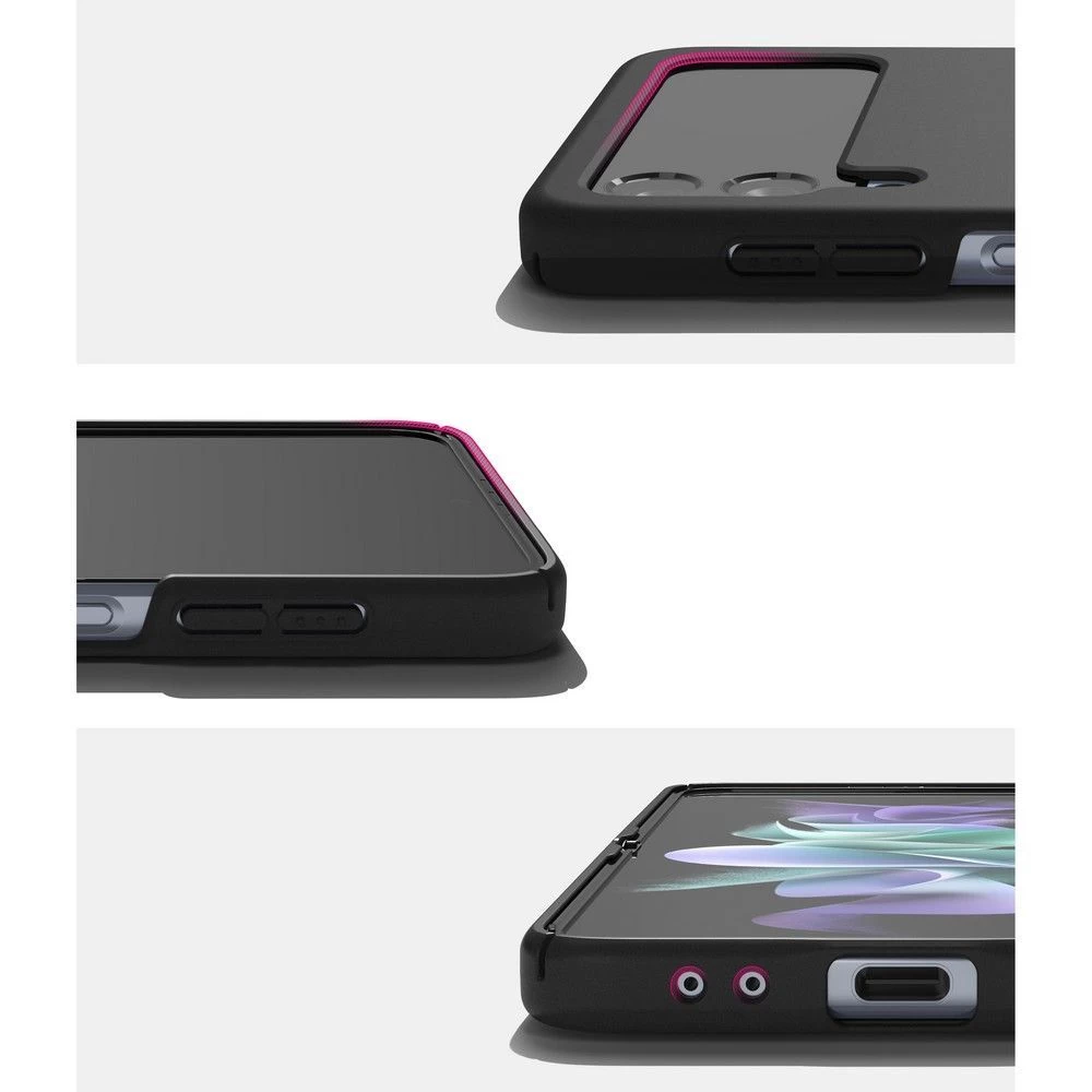 Samsung Galaxy Z Flip 4 5G suojakuori musta RINGKE Slim