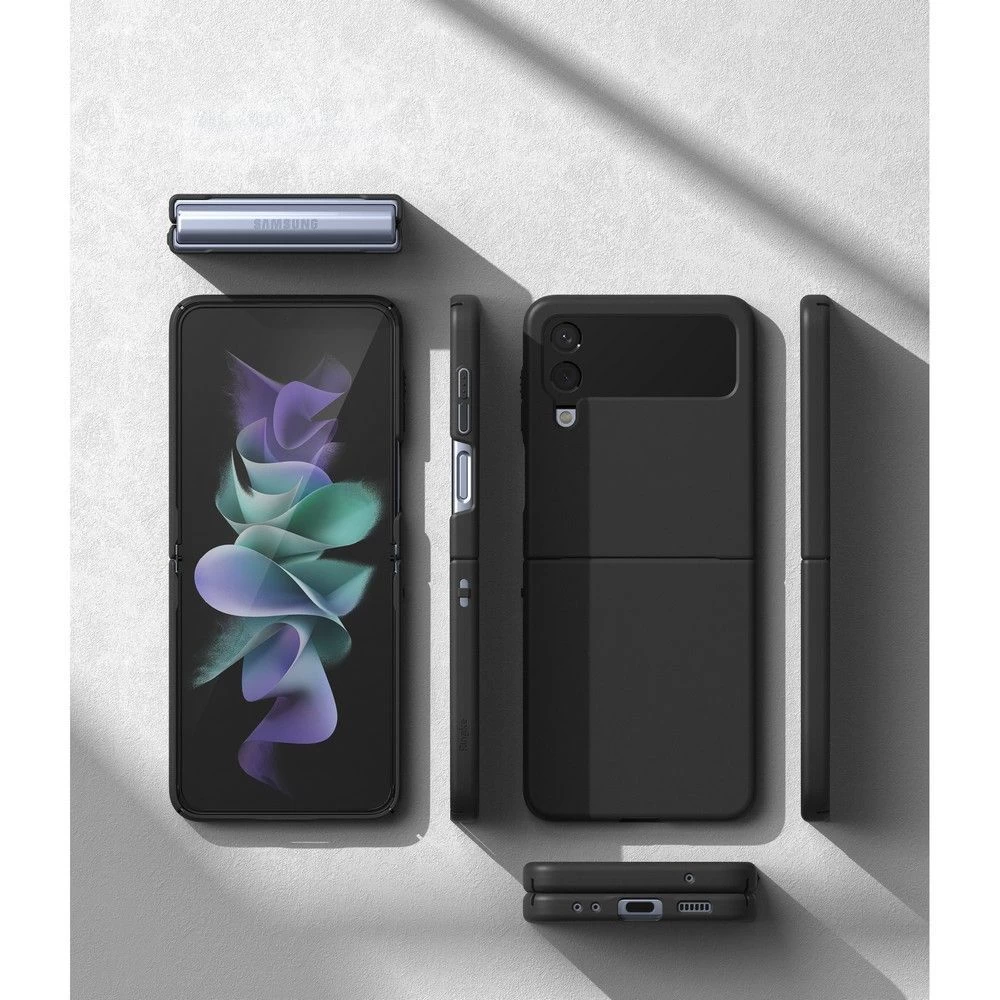 Samsung Galaxy Z Flip 4 5G suojakuori musta RINGKE Slim