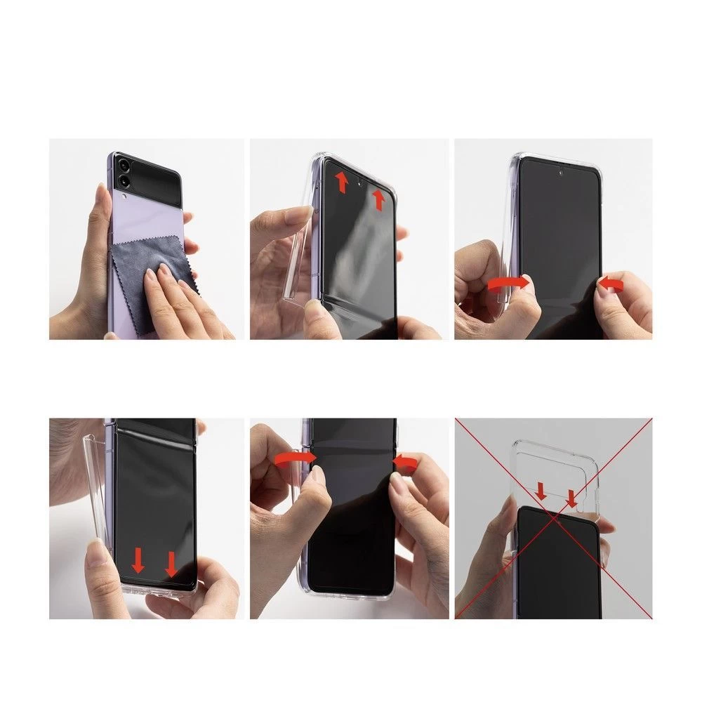 Samsung Galaxy Z Flip 4 5G suojakuori musta RINGKE Slim
