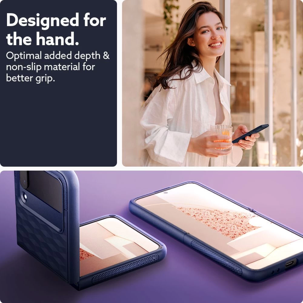 Samsung Galaxy Z Flip 4 5G suojakuori sininen CASEOLOGY Parallax